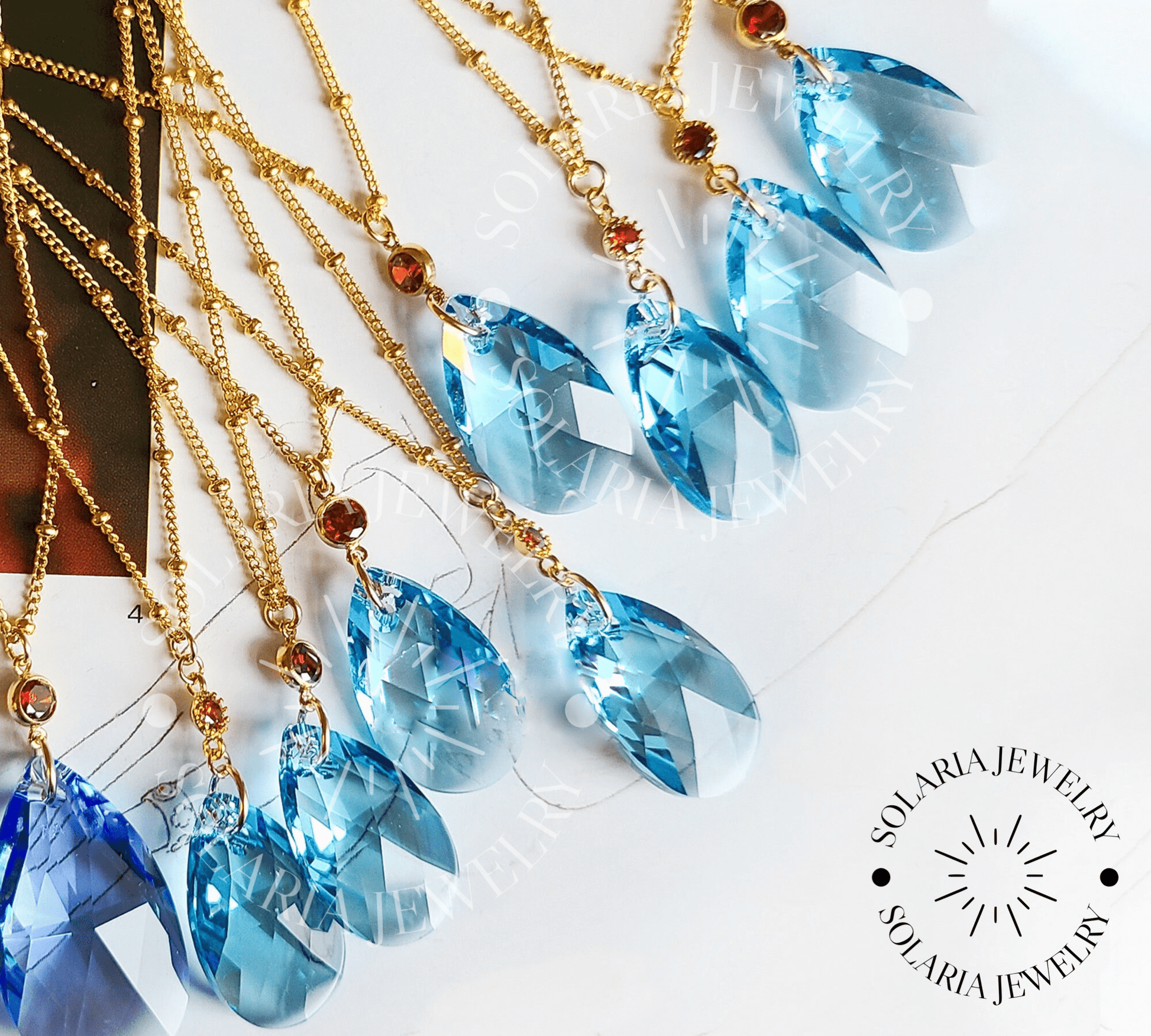 SolariaJewelry Das wandelnde Schloß Howl’s Schmuck Set: Ringe, Halskette, Ohrringe