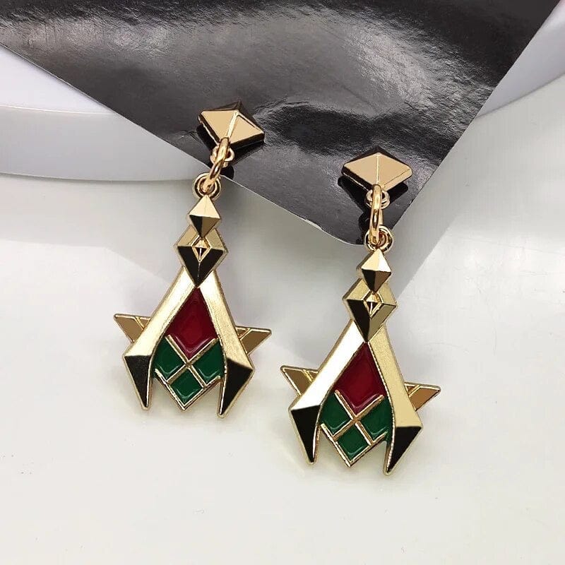 SolariaJewelry Kaveh inspirierte goldene Cosplay Ohrringe