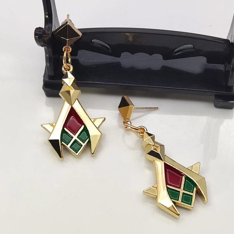 SolariaJewelry Kaveh inspirierte goldene Cosplay Ohrringe