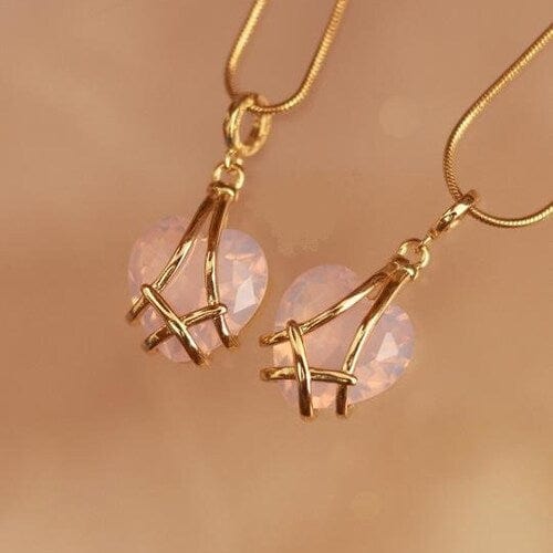 SolariaJewelry Mini Version - Diamantschloss inspirierte Halskette mit Herz Anhänger