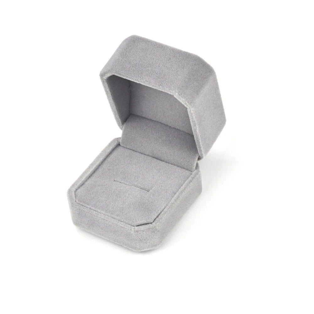 SolariaJewelry Quadratische Samt Schmuck Geschenkbox, Aufbewahrung Box Geschenk Verpackung für Ringe Ohrringe