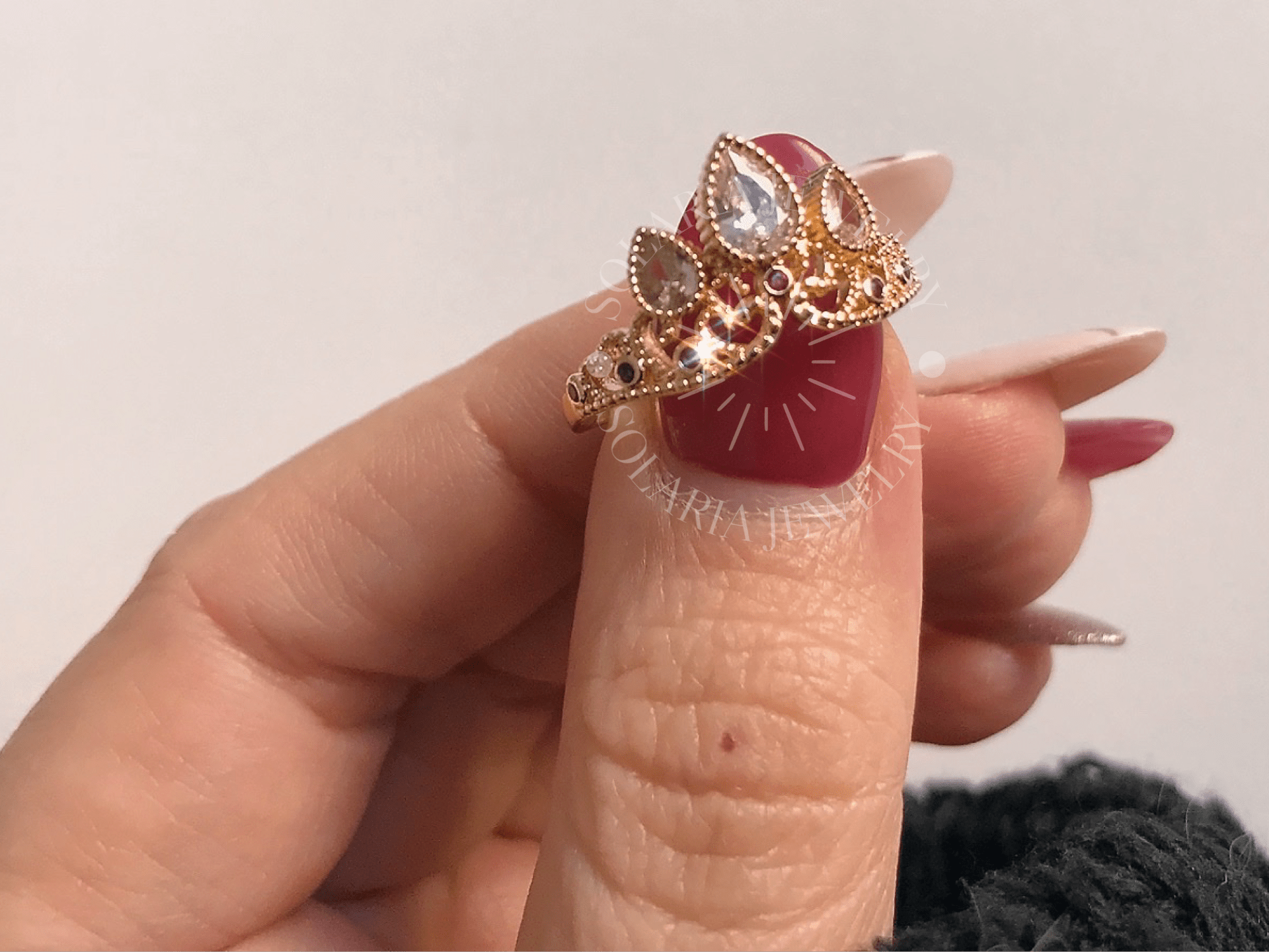 SolariaJewelry Rapunzel inspirierter Kronen Ring