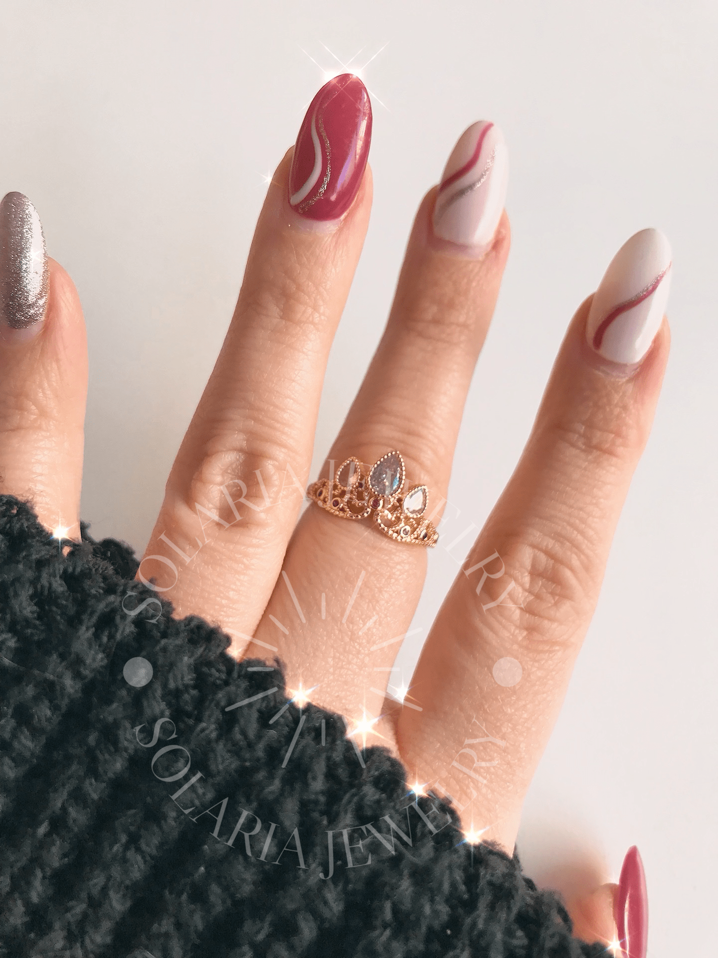 SolariaJewelry Rapunzel inspirierter Kronen Ring