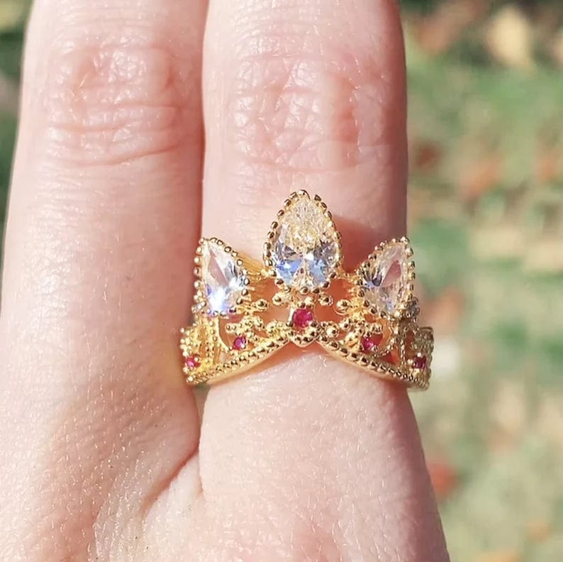 SolariaJewelry Rapunzel inspirierter Kronen Ring