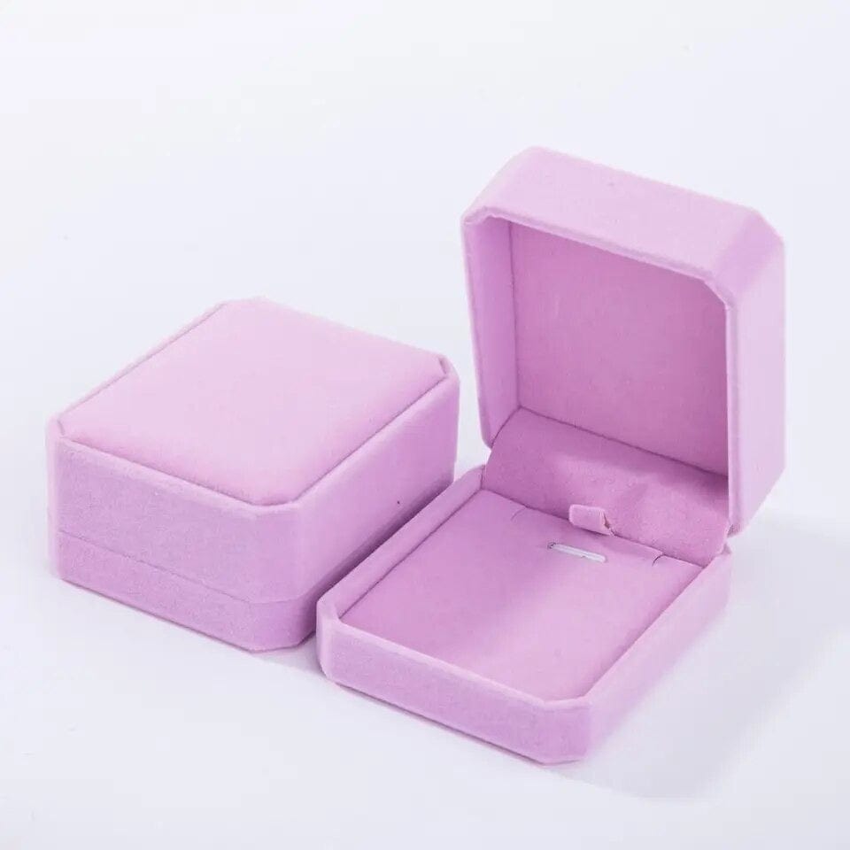 SolariaJewelry Samt Schmuck Geschenkbox, Aufbewahrung Box Geschenk Verpackung für Halsketten