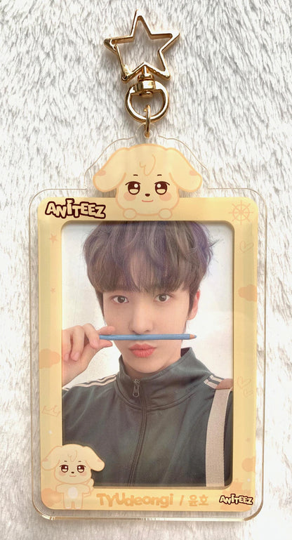 K-Pop Acryl Photocard Keychain, Fotokarten Anhänger, ATEEZ Aniteez