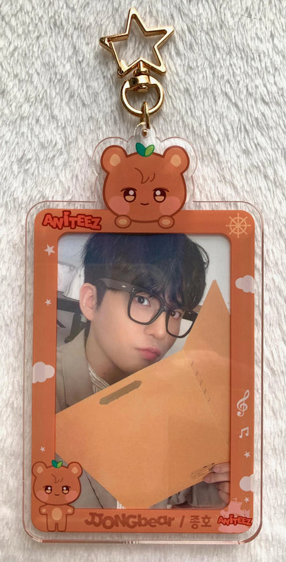 K-Pop Acryl Photocard Keychain, Fotokarten Anhänger, ATEEZ Aniteez