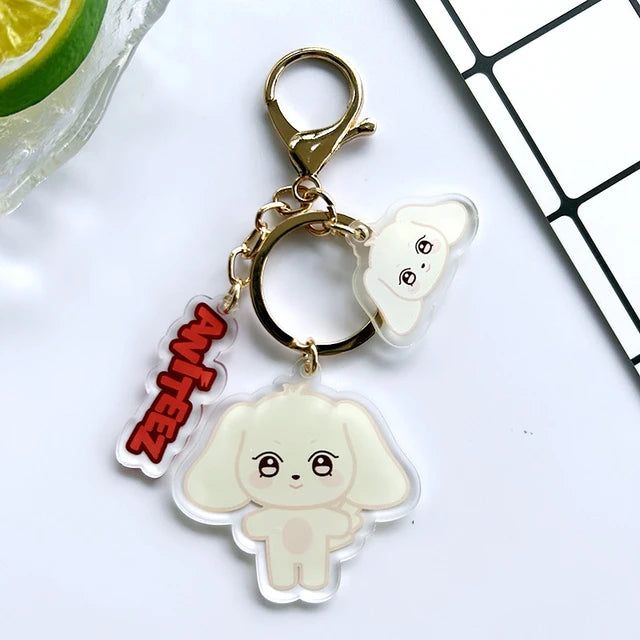 K-Pop Acryl Keychain Anhänger dreiteilig, ATEEZ Aniteez