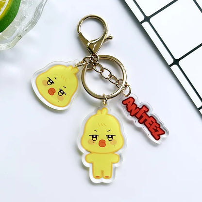 K-Pop Acryl Keychain Anhänger dreiteilig, ATEEZ Aniteez