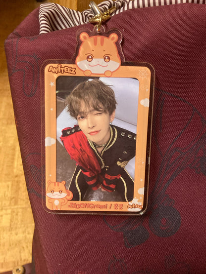 K-Pop Acryl Photocard Keychain, Fotokarten Anhänger, ATEEZ Aniteez