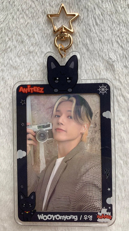 K-Pop Acryl Photocard Keychain, Fotokarten Anhänger, ATEEZ Aniteez