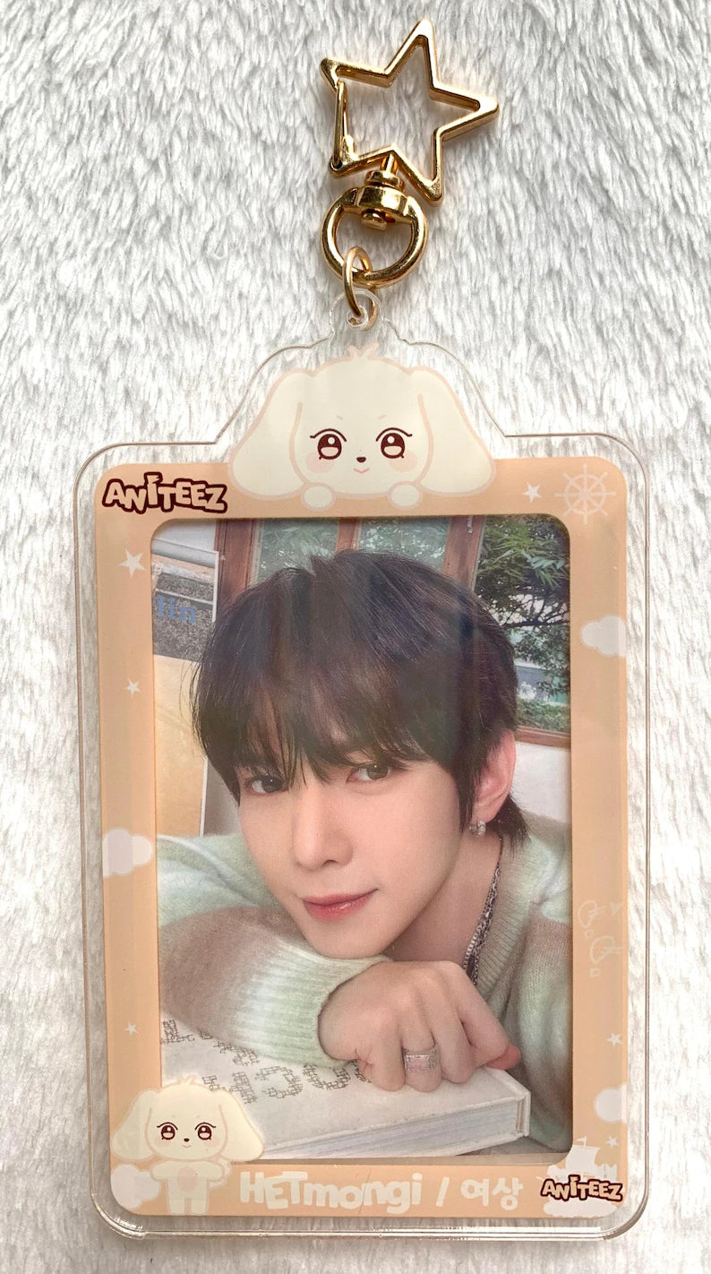 K-Pop Acryl Photocard Keychain, Fotokarten Anhänger, ATEEZ Aniteez