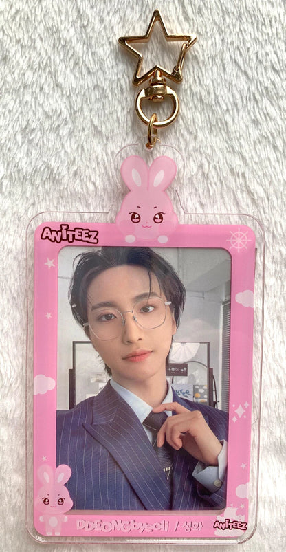 K-Pop Acryl Photocard Keychain, Fotokarten Anhänger, ATEEZ Aniteez