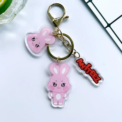 K-Pop Acryl Keychain Anhänger dreiteilig, ATEEZ Aniteez