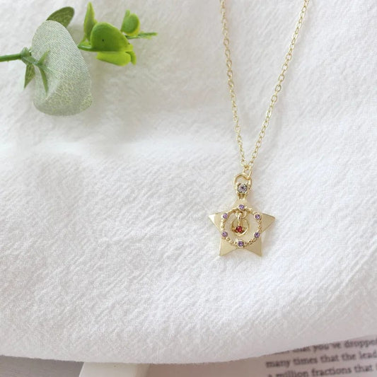 SolariaJewelry Halskette Star Locket Spieluhr